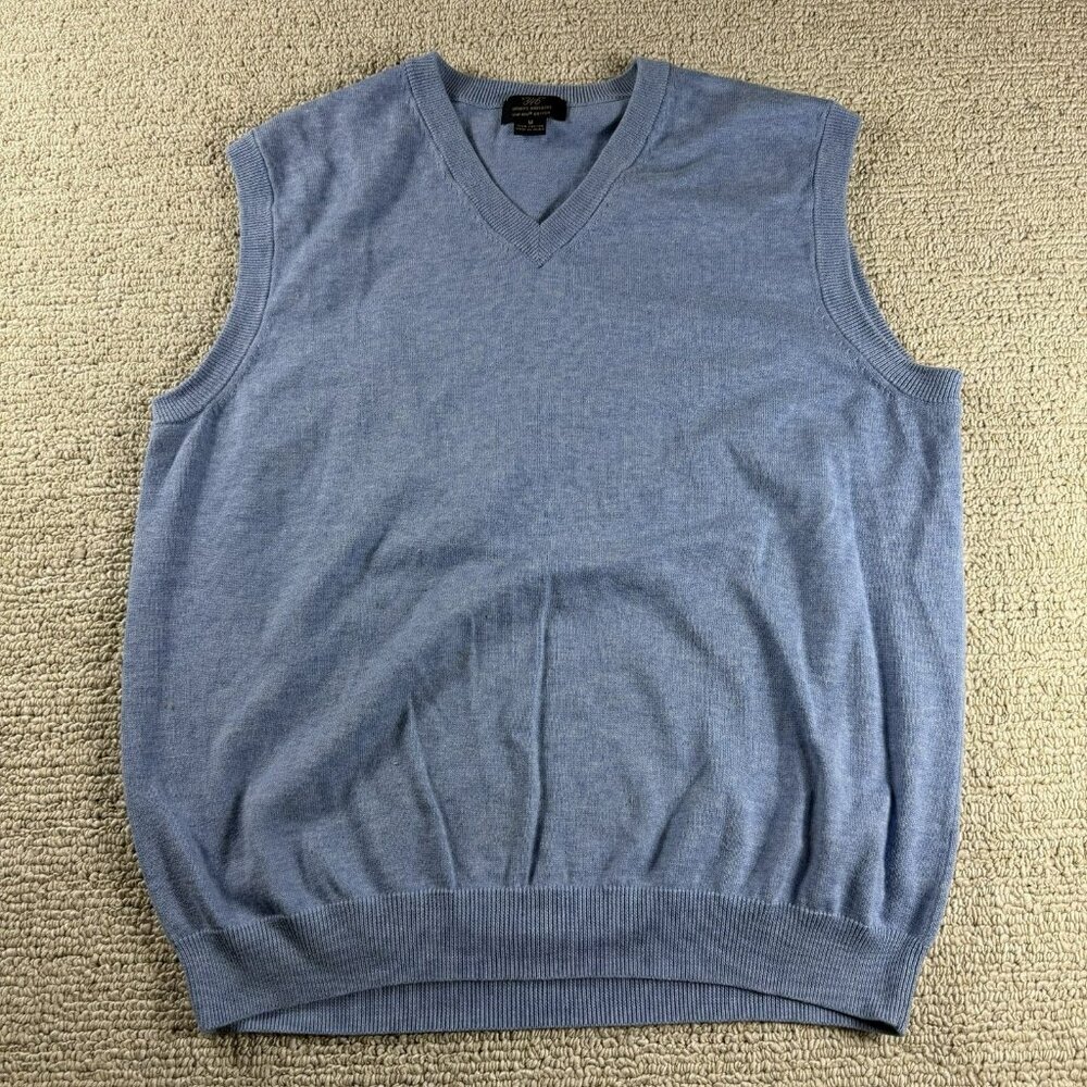 Brooks Brothers 346 Supima Cotton Sweater Best Blue Men’s Size Medium